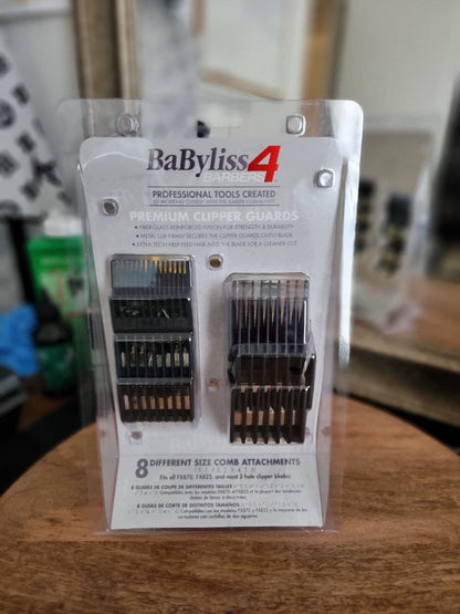 Baybyliss premium clipper guards set 8 size - gold &amp; black color 074108446336