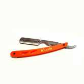 Kashi RO-105 Barber Straight Edge Shaving Razor Orange and Silver Color : PO-105