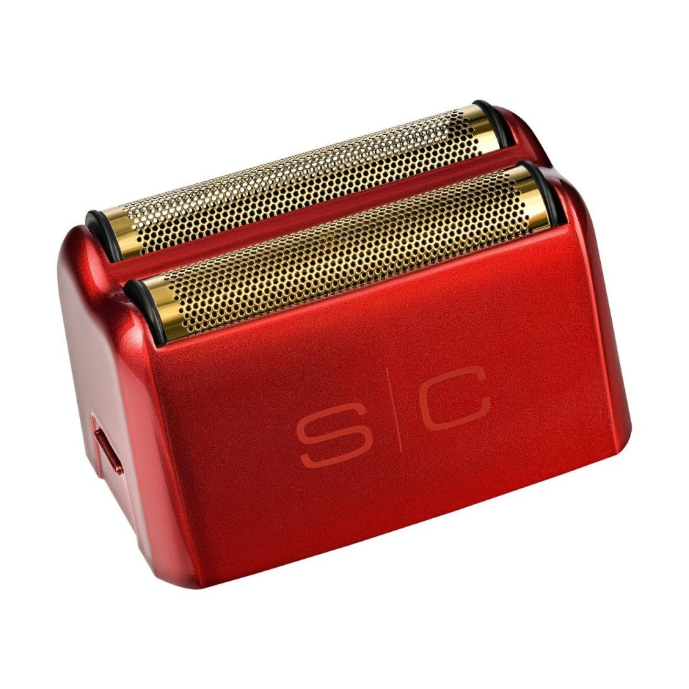 StyleCraft Gold Titanium Replacement Foil Head for Prodigy Shaver - Red