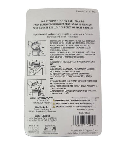 Designed for the closet shave possible without being painful or irritating, the replacement package includes hypo-allergenic gold foil which prevents bumps 