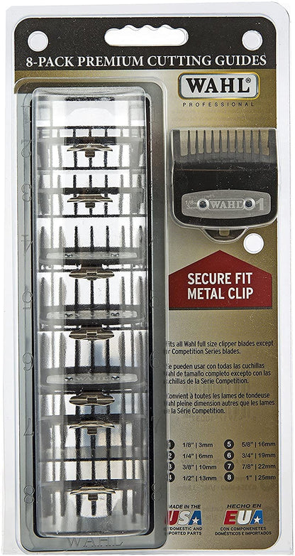 Wahl Professional Peines Guía Premium 1-8 con Organizador (3171-500)